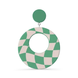 Green Oval Earring
